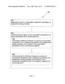 Communication regarding aspects of a dispensed consumable composition diagram and image