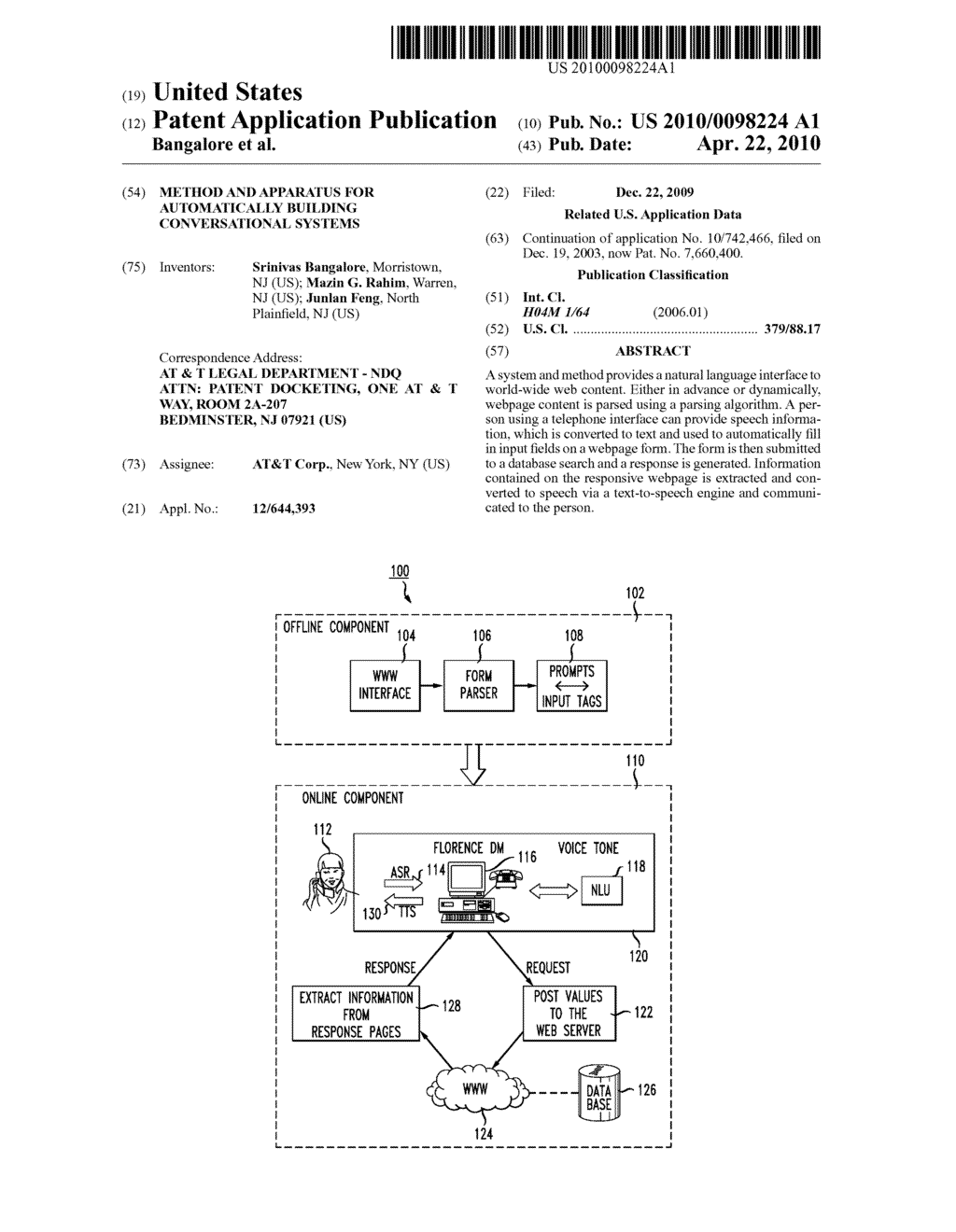 Method and Apparatus for Automatically Building Conversational Systems - diagram, schematic, and image 01