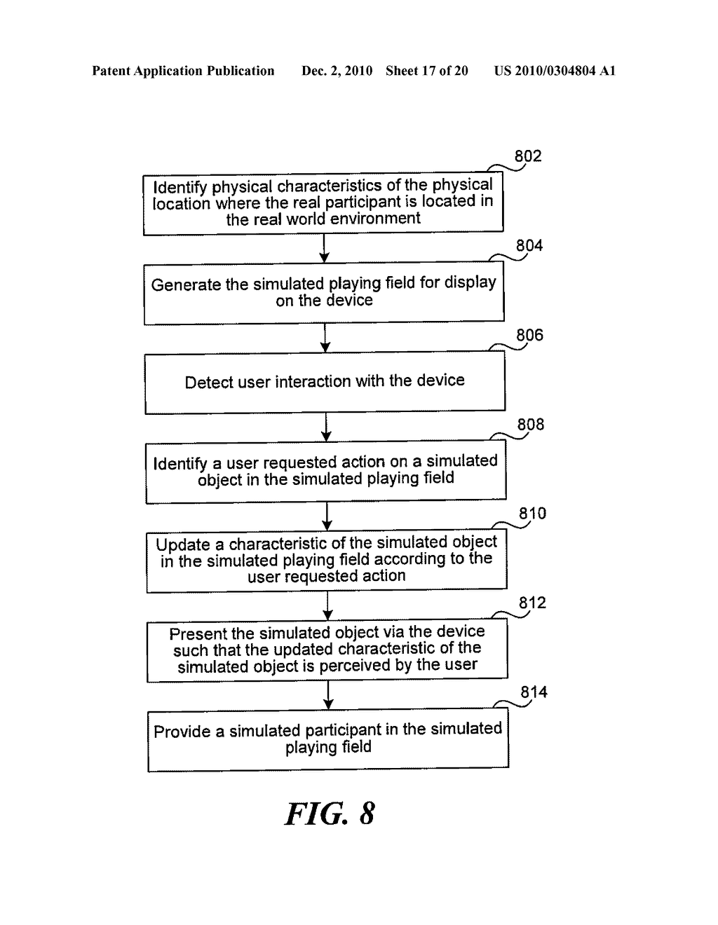SYSTEM AND METHOD OF SIMULATED OBJECTS AND APPLICATIONS THEREOF - diagram, schematic, and image 18