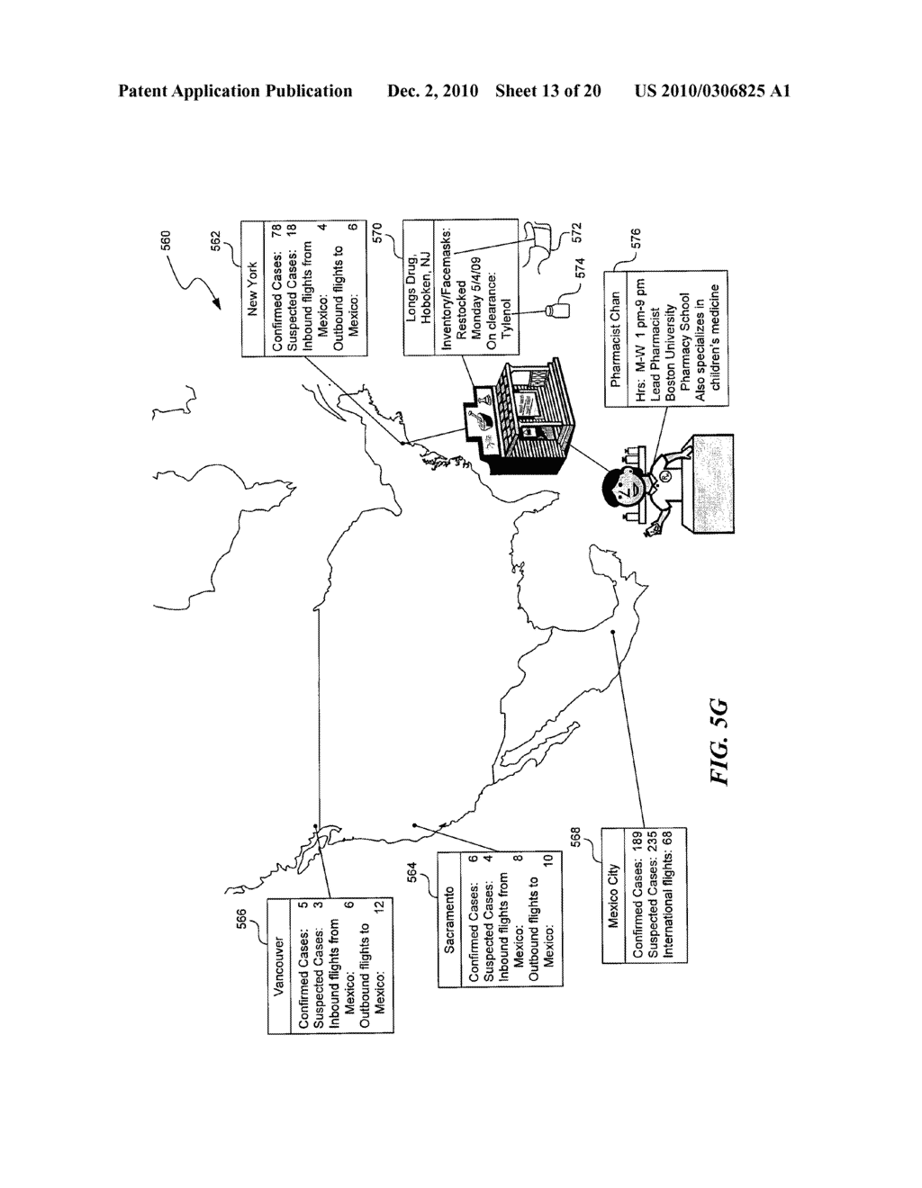 SYSTEM AND METHOD FOR FACILITATING USER INTERACTION WITH A SIMULATED OBJECT ASSOCIATED WITH A PHYSICAL LOCATION - diagram, schematic, and image 14