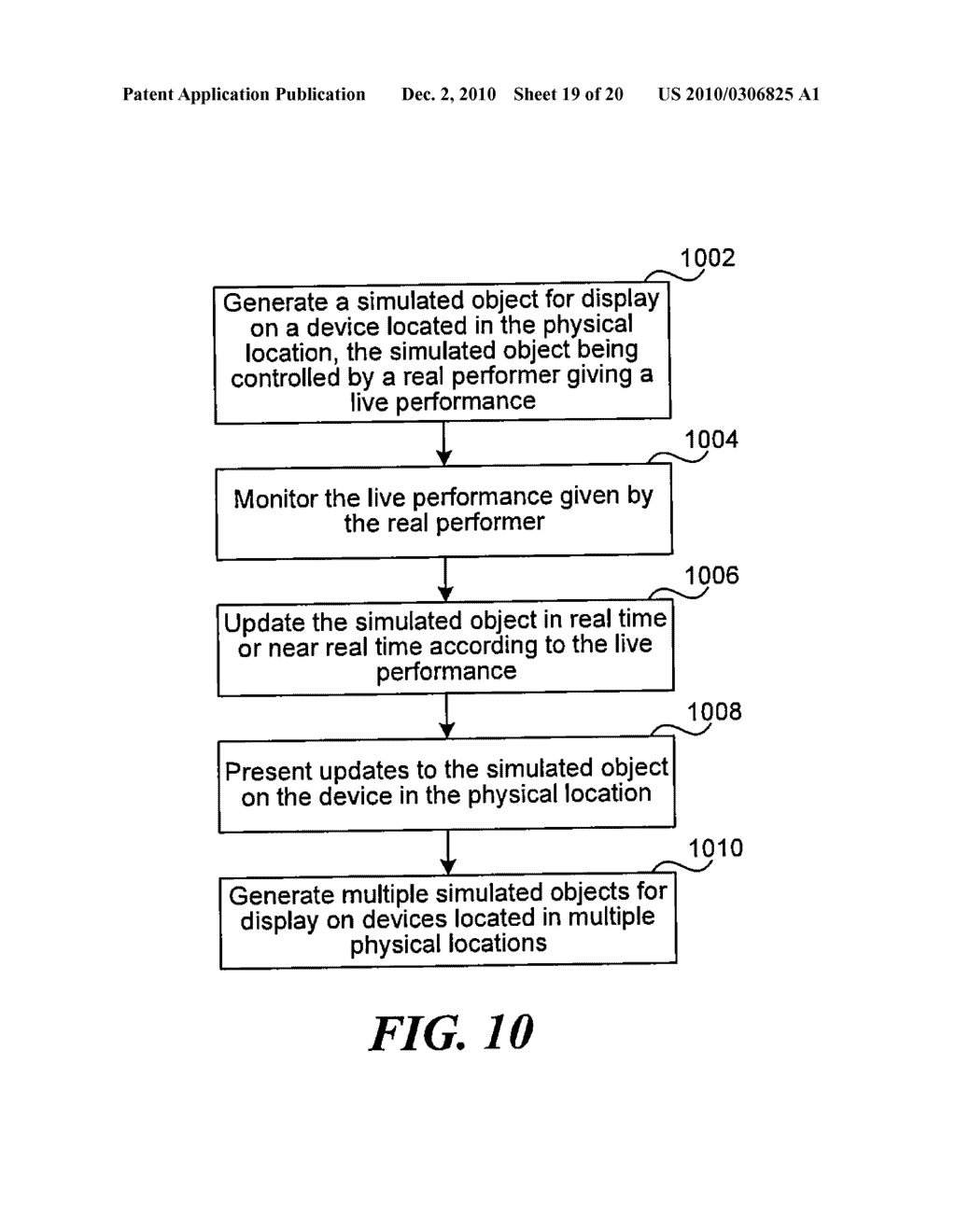 SYSTEM AND METHOD FOR FACILITATING USER INTERACTION WITH A SIMULATED OBJECT ASSOCIATED WITH A PHYSICAL LOCATION - diagram, schematic, and image 20