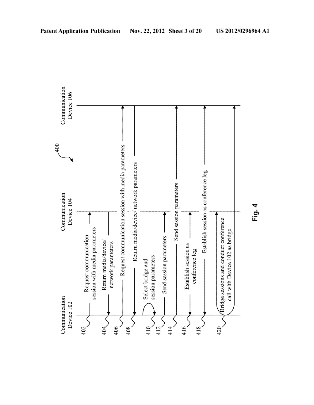 SYSTEM AND METHOD FOR TRANSFERRING A CALL BRIDGE BETWEEN COMMUNICATION     DEVICES - diagram, schematic, and image 04