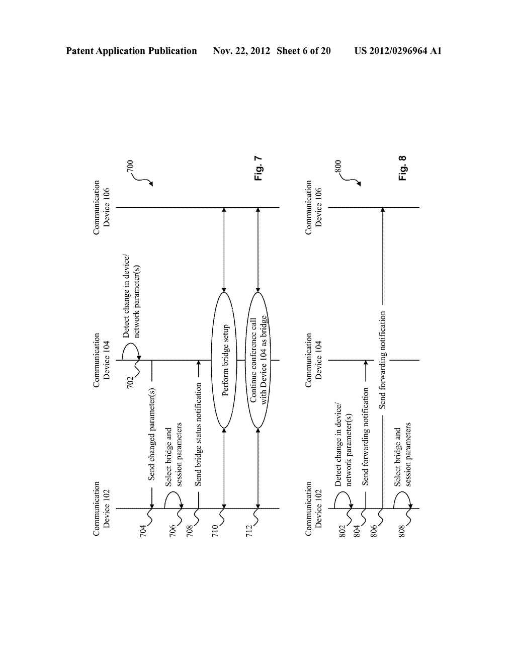 SYSTEM AND METHOD FOR TRANSFERRING A CALL BRIDGE BETWEEN COMMUNICATION     DEVICES - diagram, schematic, and image 07