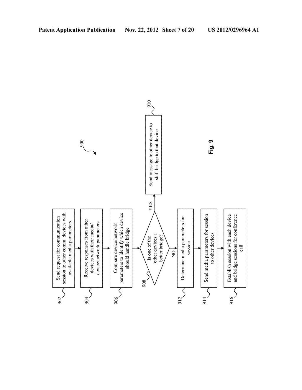 SYSTEM AND METHOD FOR TRANSFERRING A CALL BRIDGE BETWEEN COMMUNICATION     DEVICES - diagram, schematic, and image 08