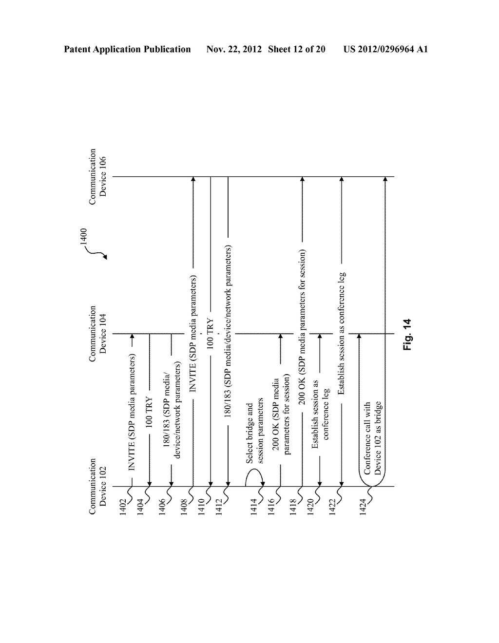 SYSTEM AND METHOD FOR TRANSFERRING A CALL BRIDGE BETWEEN COMMUNICATION     DEVICES - diagram, schematic, and image 13