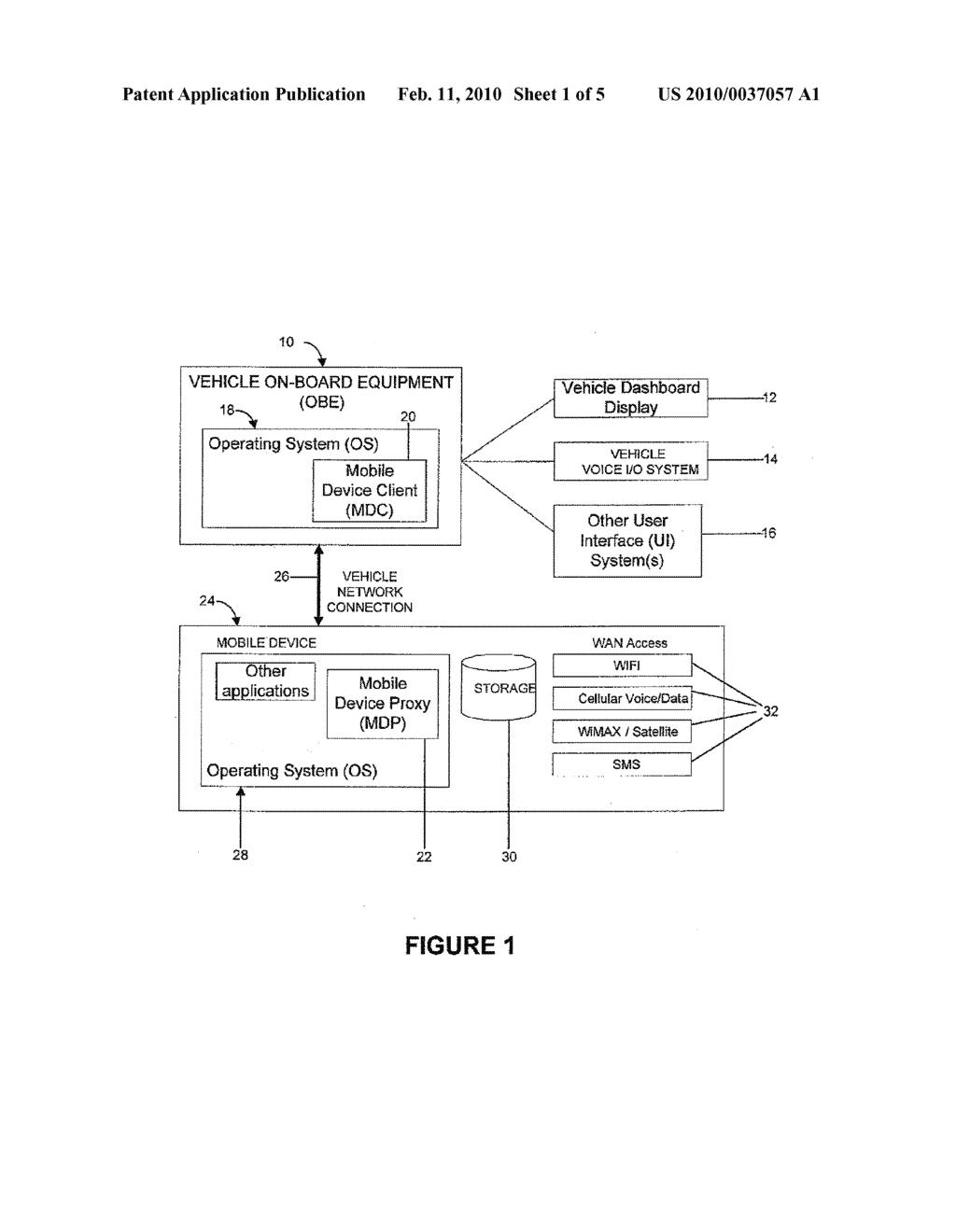 SYSTEM AND METHOD FOR USING NETWORKED MOBILE DEVICES IN VEHICLES - diagram, schematic, and image 02