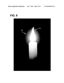 Simulated Candle and Method For Simulating a Candle diagram and image