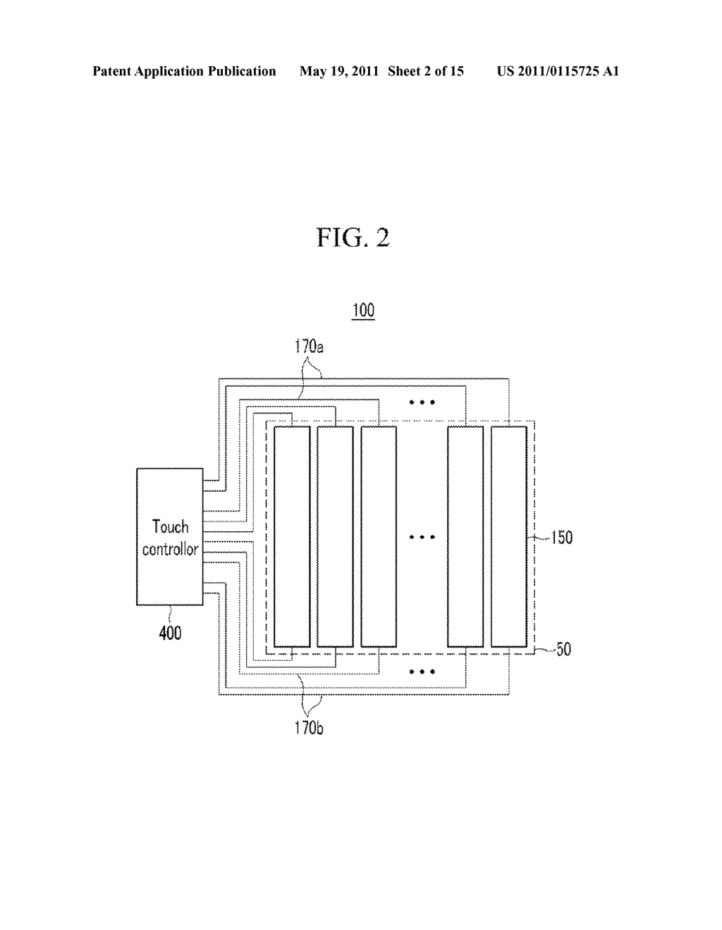 Touch Panel and Display Device Including the Same and Touch Position Detection Method of Touch Panel - diagram, schematic, and image 03