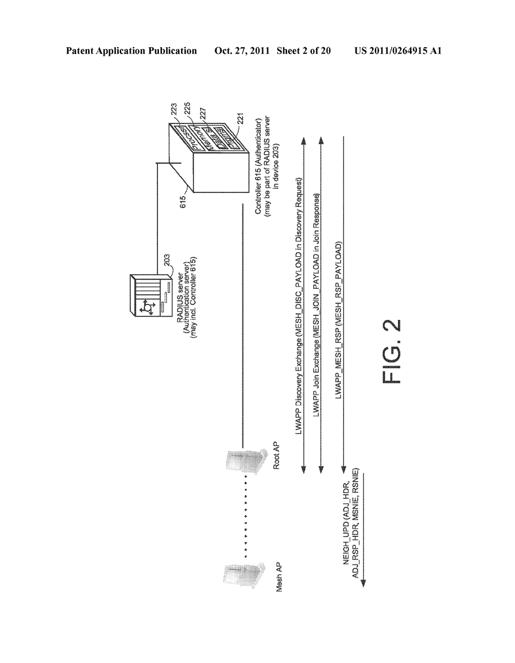 SYSTEM AND METHOD FOR SECURING MESH ACCESS POINTS IN A WIRELESS MESH     NETWORK, INCLUDING RAPID ROAMING - diagram, schematic, and image 03