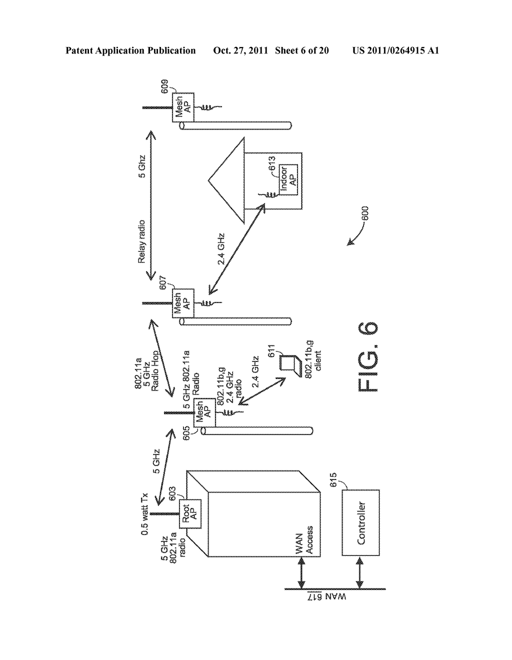 SYSTEM AND METHOD FOR SECURING MESH ACCESS POINTS IN A WIRELESS MESH     NETWORK, INCLUDING RAPID ROAMING - diagram, schematic, and image 07