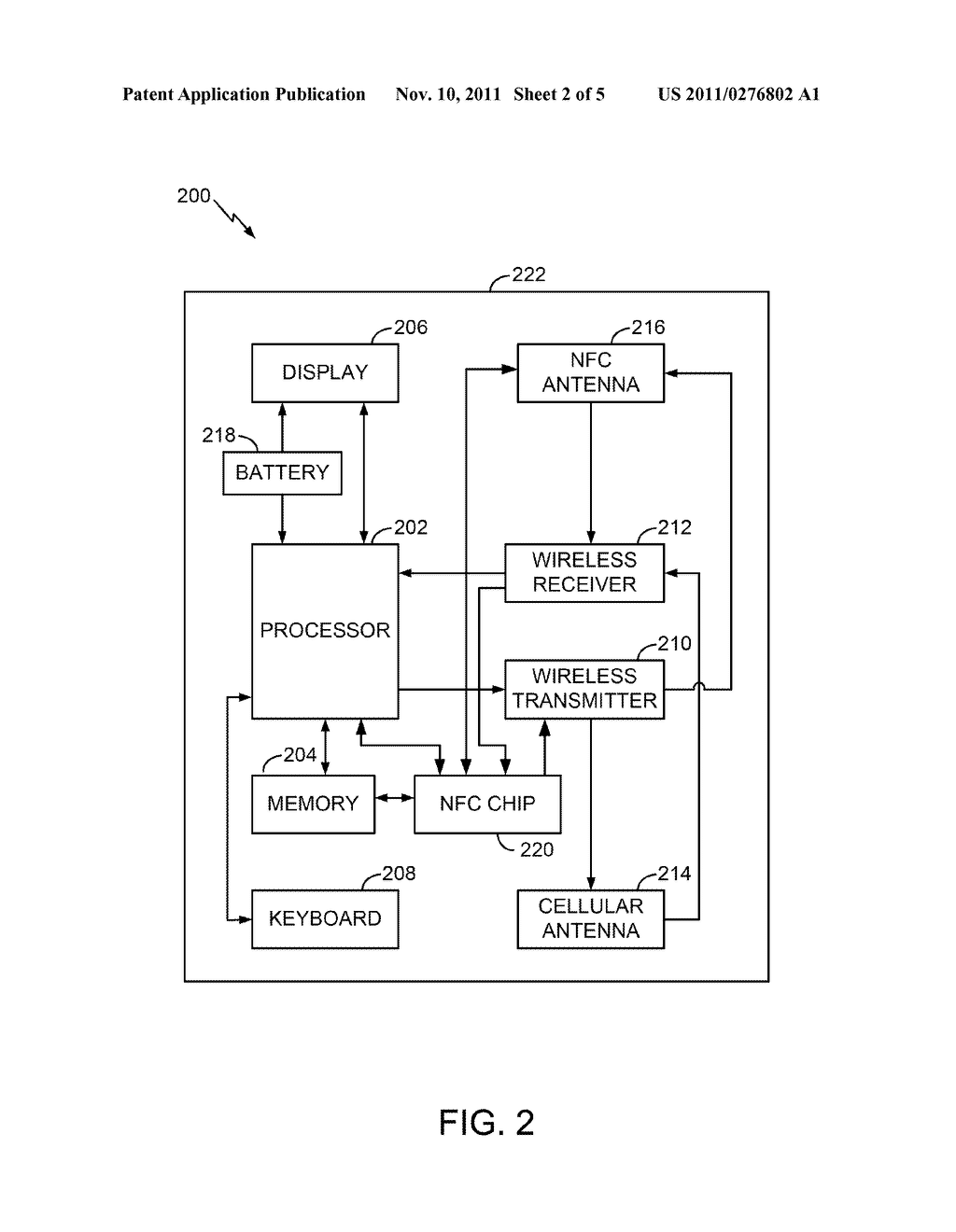 METHODS AND APPARATUS FOR PEER-TO-PEER TRANSFER OF SECURE DATA USING NEAR     FIELD COMMUNICATIONS - diagram, schematic, and image 03