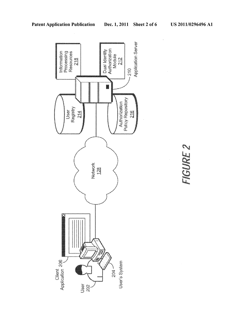System and Method for Maintaining Dual Identity in a Server Process - diagram, schematic, and image 03
