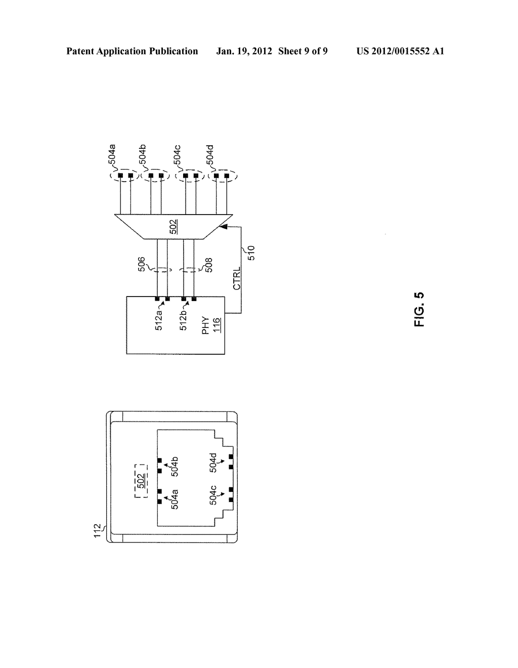 METHOD AND SYSTEM FOR A CONFIGURABLE CONNNECTOR FOR ETHERNET - diagram, schematic, and image 10