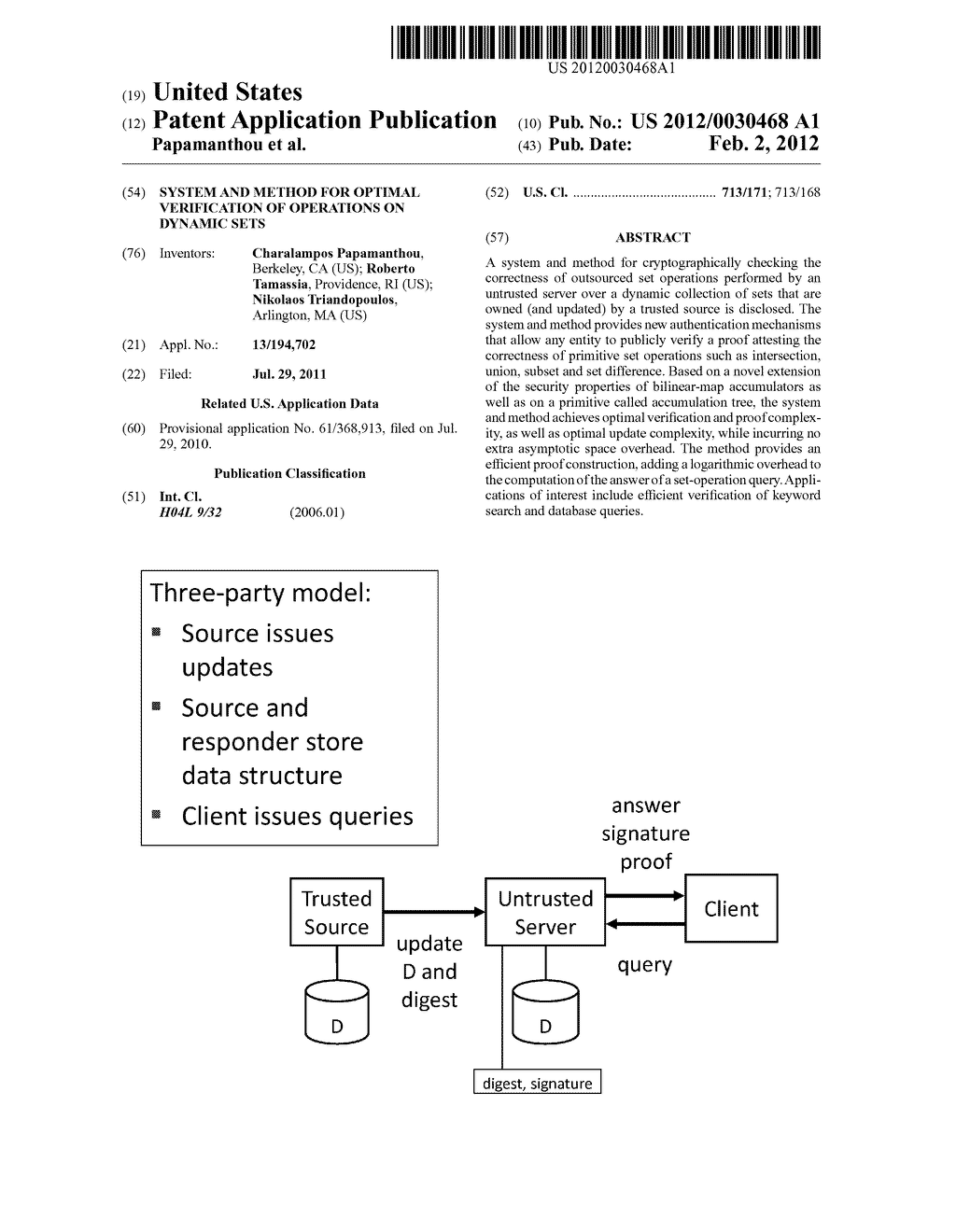 SYSTEM AND METHOD FOR OPTIMAL VERIFICATION OF OPERATIONS ON DYNAMIC SETS - diagram, schematic, and image 01