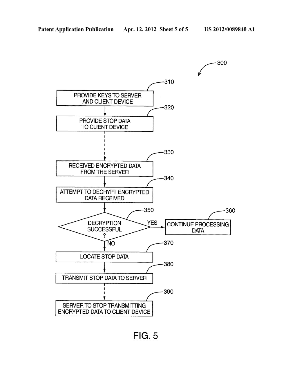 SYSTEM AND METHOD FOR CONTROLLING DATA COMMUNICATIONS BETWEEN A SERVER AND     A CLIENT DEVICE - diagram, schematic, and image 06