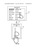 TOUCH GESTURES FOR REMOTE CONTROL OPERATIONS diagram and image