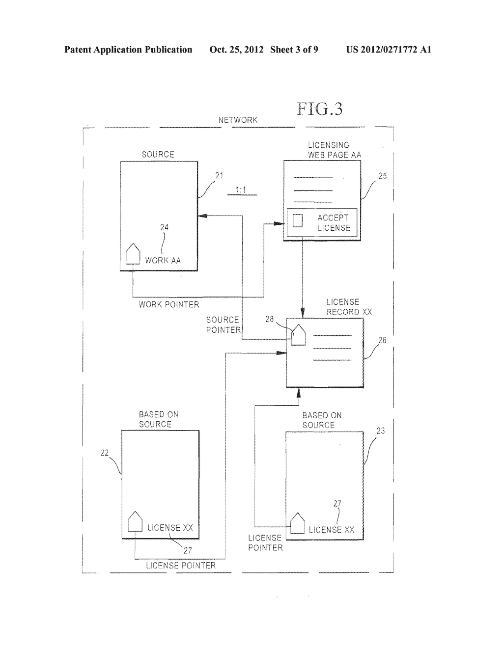 Internet System for Facilitating Human User Advisement and Licensing of     Copyrighted Works of Authorship - diagram, schematic, and image 04