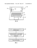 ELECTRONIC DEVICE WITH ILLUMINATING TOUCHPAD diagram and image