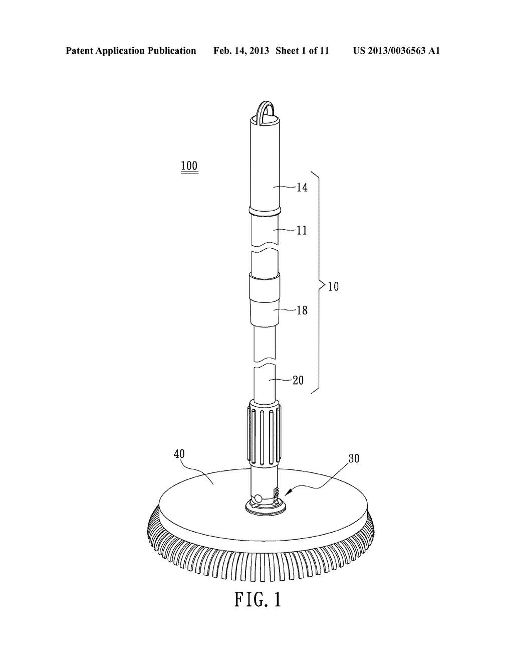 SPIRAL DRIVE MECHANISM AND SPIN MOP WITH THE SAME - diagram, schematic, and  image 02