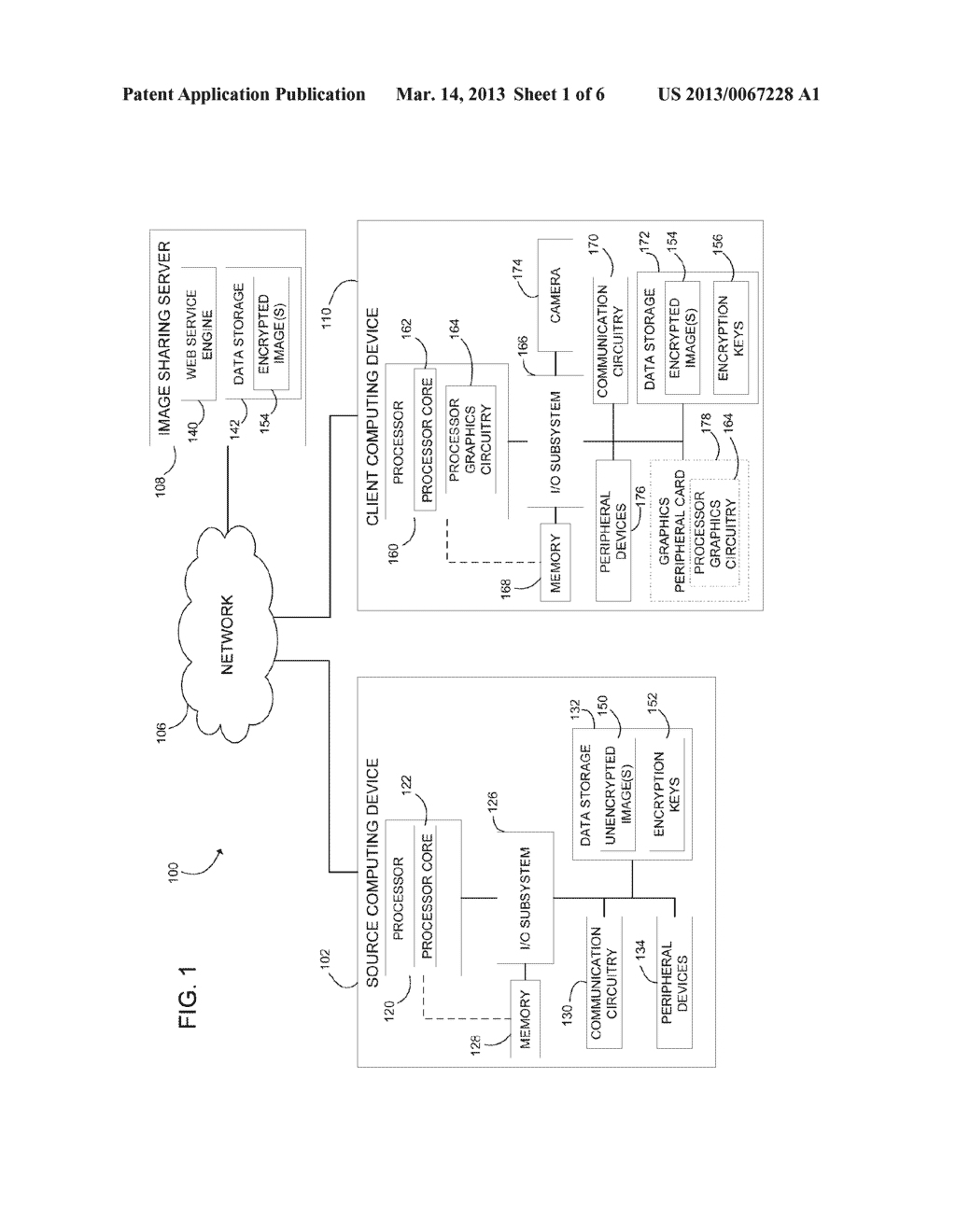 METHOD AND DEVICE FOR SECURELY SHARING IMAGES ACROSS UNTRUSTED CHANNELS - diagram, schematic, and image 02