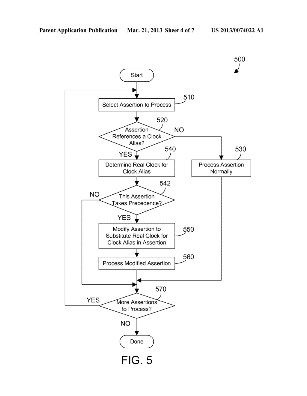 CLOCK ALIAS FOR TIMING ANALYSIS OF AN INTEGRATED CIRCUIT DESIGN - diagram, schematic, and image 05