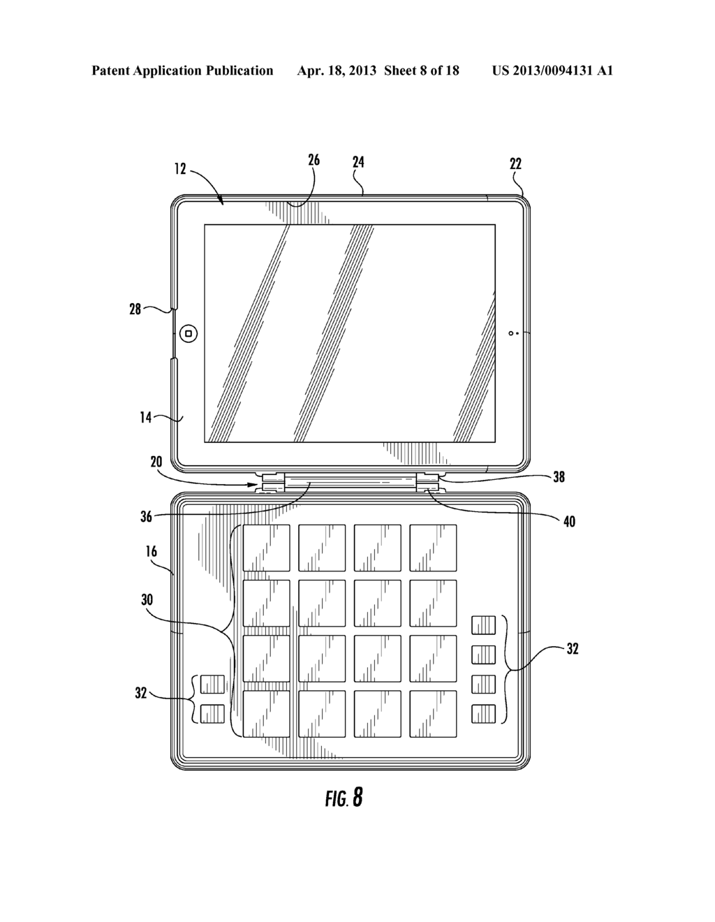 CASE FOR A TABLET COMPUTER - diagram, schematic, and image 09