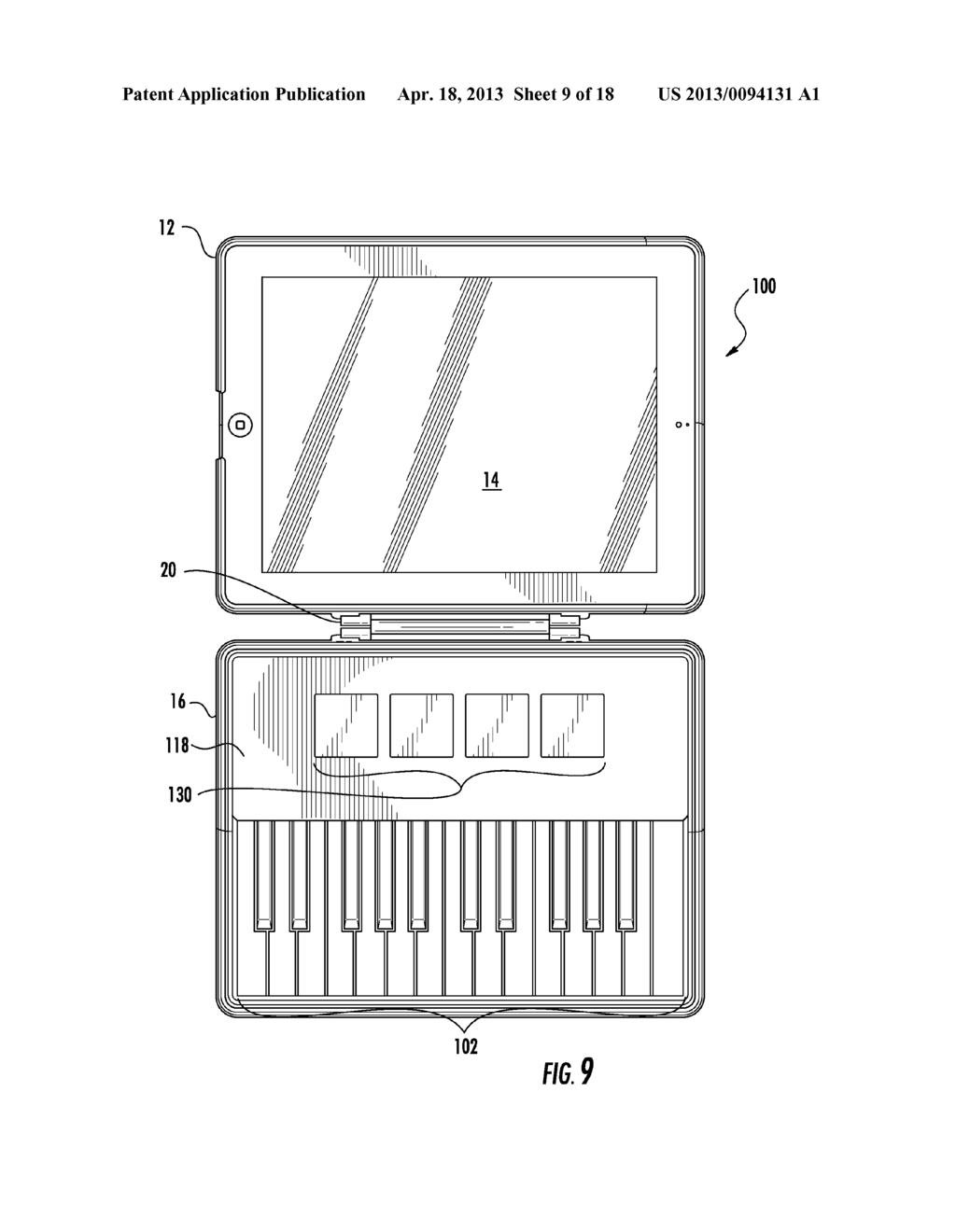 CASE FOR A TABLET COMPUTER - diagram, schematic, and image 10