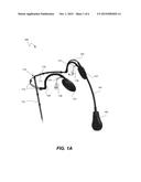 AUDIO HEADSET HAVING WIRE GUIDED EAR BUDS diagram and image