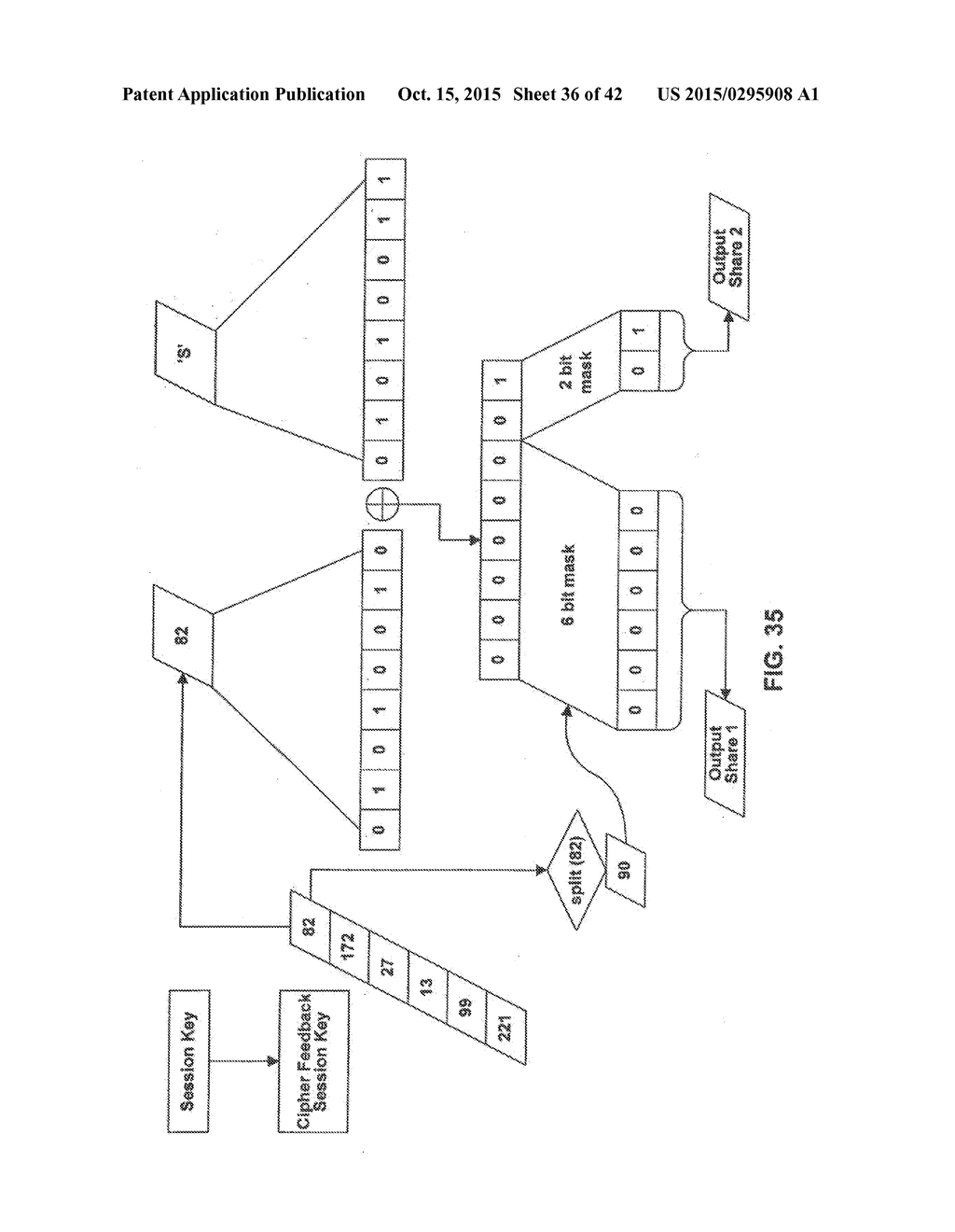 SYSTEMS AND METHODS FOR SECURING DATA USING MULTI-FACTOR OR KEYED     DISPERSAL - diagram, schematic, and image 37