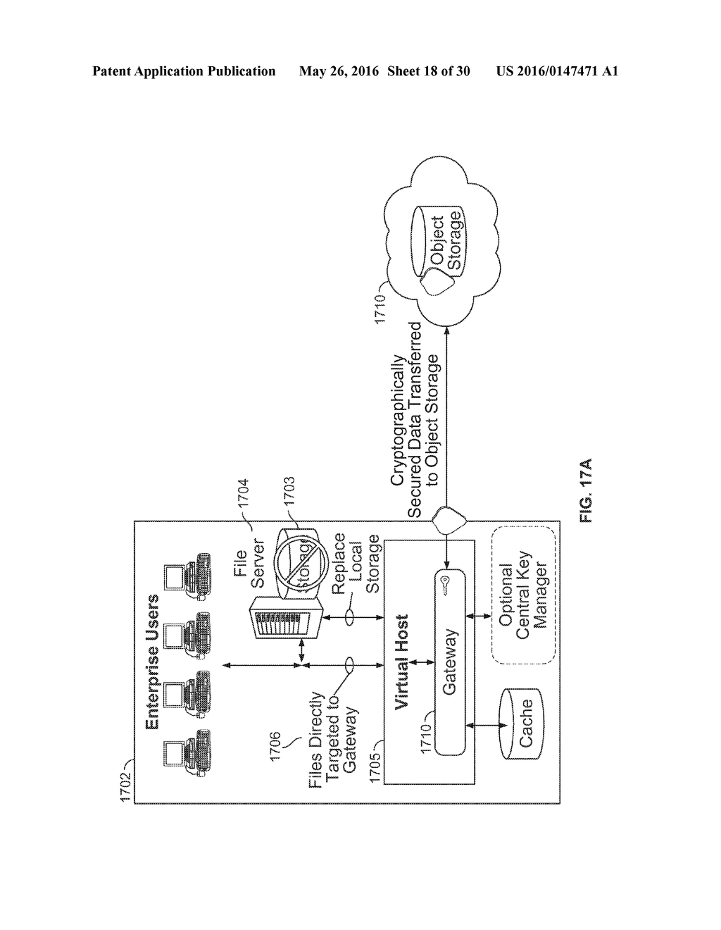 GATEWAY FOR CLOUD-BASED SECURE STORAGE - diagram, schematic, and image 19